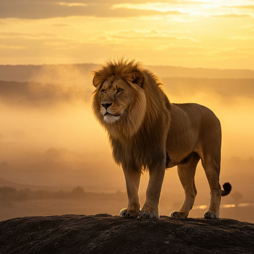 Le lion est l'animal considéré comme le roi des animaux.