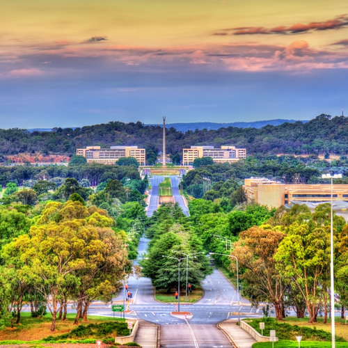 Canberra, capitale de l'Australie 