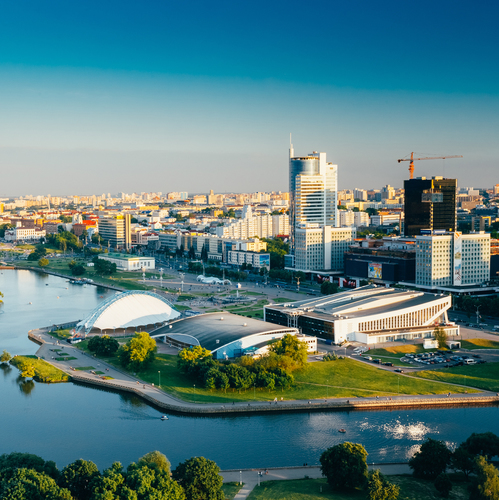 Minsk, capitale de la Biélorussie 
