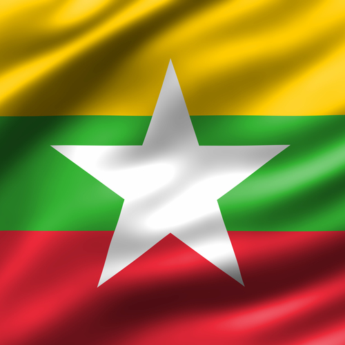 Drapeau de la Birmanie 