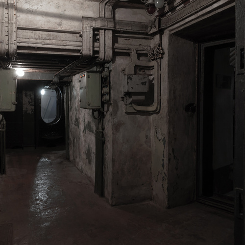 Intérieur d'un bunker