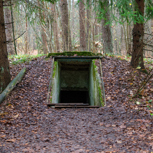 Entrée d'un bunker