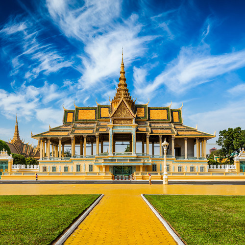 Palais royal cambodgien situé à Phnom Penh