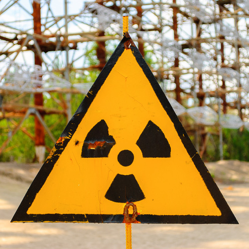Confinement d'une zone radioactive