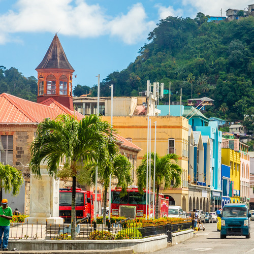 Kingstown, capitale de Saint-Vincent-et-les-Grenadines