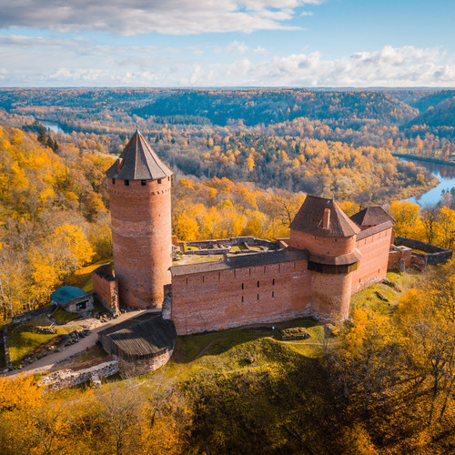 Château Letton situé à Sigulda