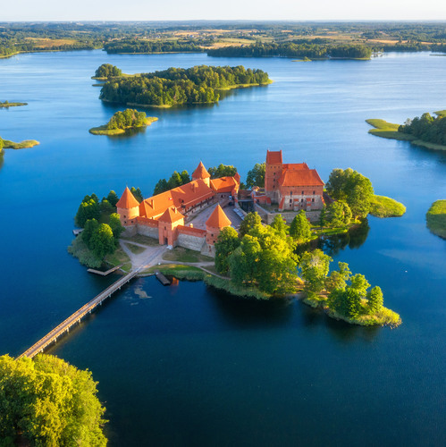 Château lituanien situé à Trakai